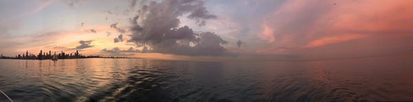 Anchor Charters evening cruise with Chicago Skyline.