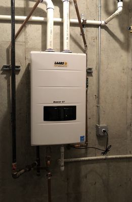 Tankless water heater installation