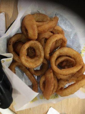 The onion rings