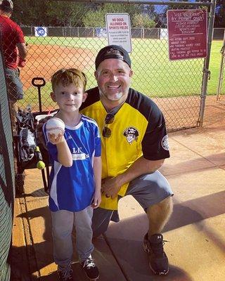 My sons 1st Game Ball ever