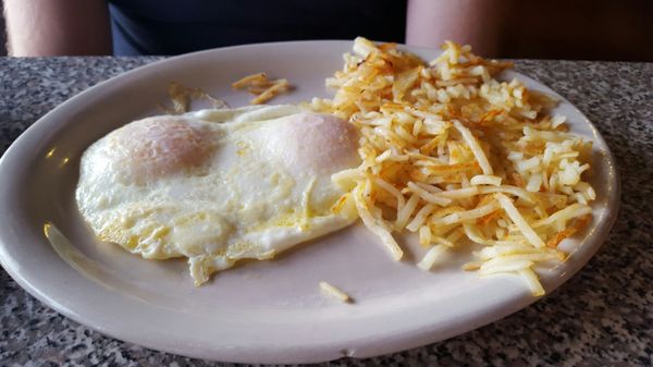 Hash browns and eggs!