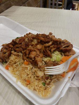 The teriyaki chicken