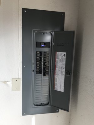 New 200 amp Square D panel