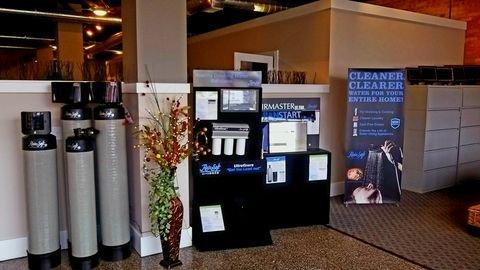 Our Revers Osmosis drinking systems on display in our office.