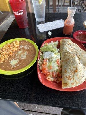 Quesadilla plate