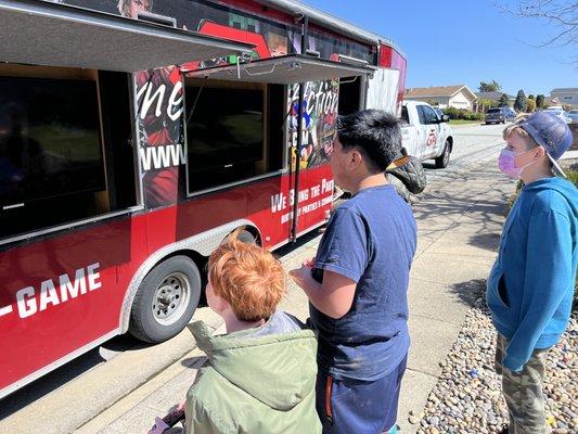 Game Action Mobile Video Game Truck