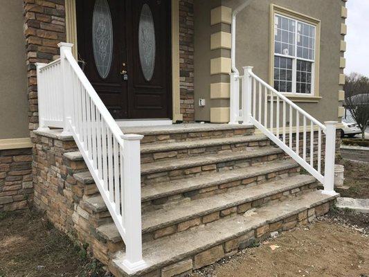 Culture stone stairs, limestone treads, ask for more info or check our websites