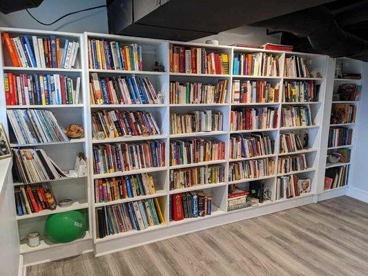 Wall mounted book case guaranteed to withstand the weight for the life of the home!