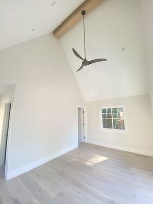 Bedroom vaulted ceilings