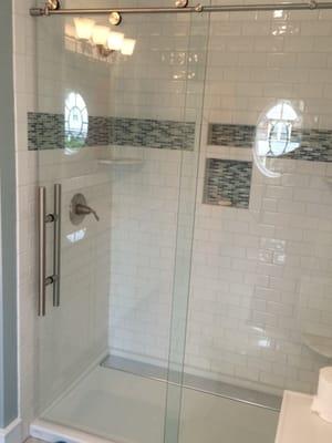 New construction shower install