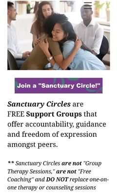 She even has support groups! This place is fantastic. Anybody looking for help, don't be ashamed to ask for it! Go to The Wellness Sanctuary