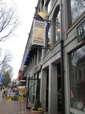 The entrance to our location in Faneuil Hall Marketplace