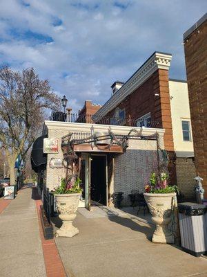 Side door to patio/outdoor seating~