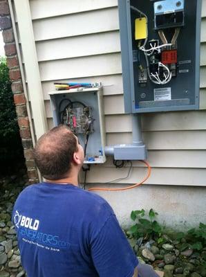 installing a Kohler generator transfer switch