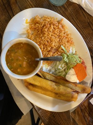 Flautas plate