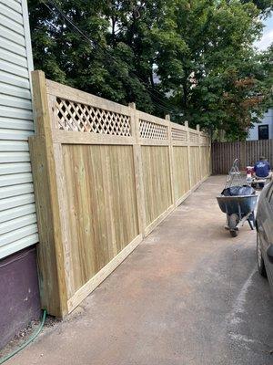 New fence