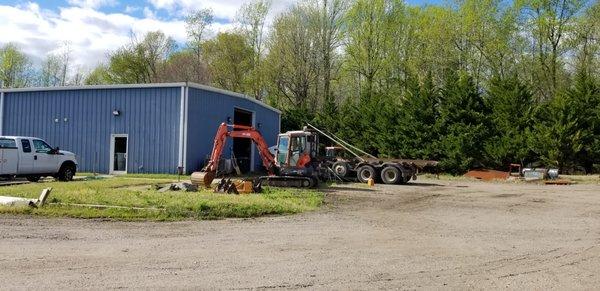 Excavator used for demo services.