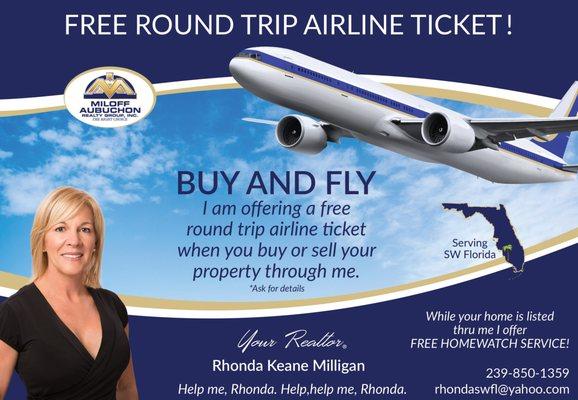 FREE Round Trip Airline Ticket