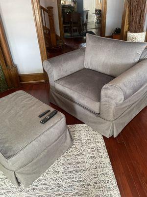 Chair and ottoman from old Airbnb unit