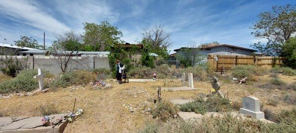 cemetery is unkept, except for volunteers.