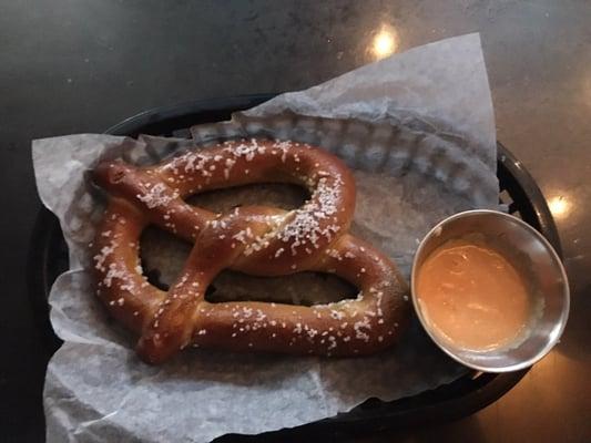 Pretzel and beer cheese dip