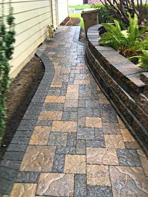 Paver walkway