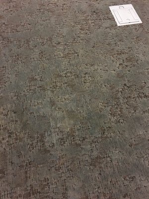 After carpet dye - bleach stains on commercial carpet