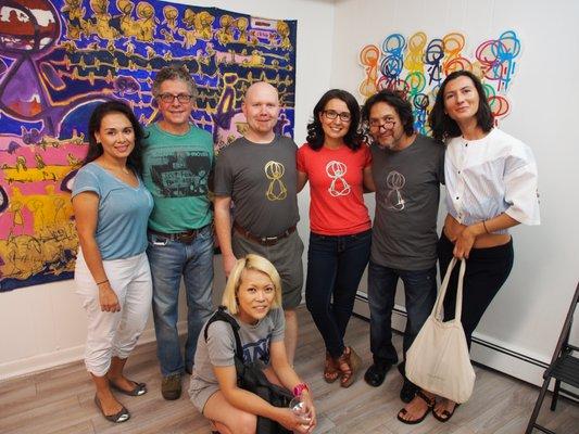 Yogis, artists, fashion designers come together at our grand opening celebration.