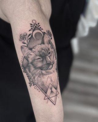 The Wolf and Witch Tattoo