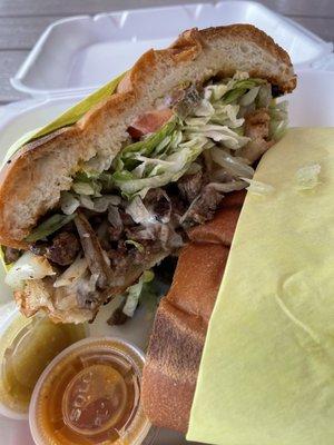 Carne asada torta 6/10