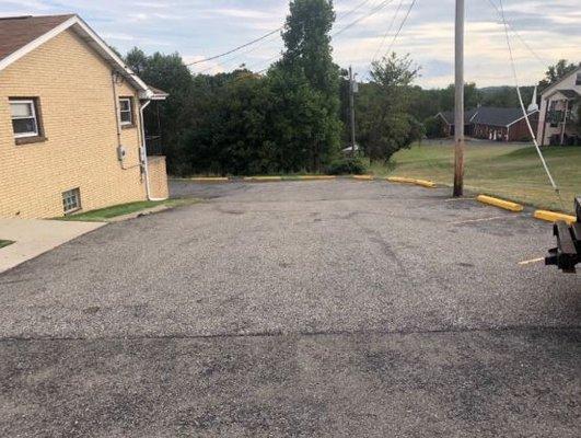 Driveway before being sealed