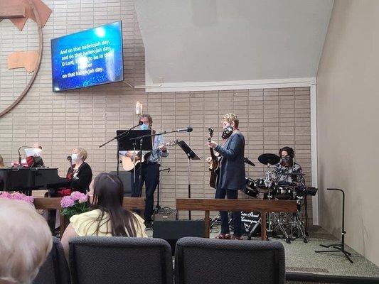 Easter Praise band musicians