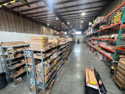 Warehouse stocked with material to cover your residential and light commercial needs!