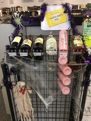 love this store has employee's pick a different wine or liquor