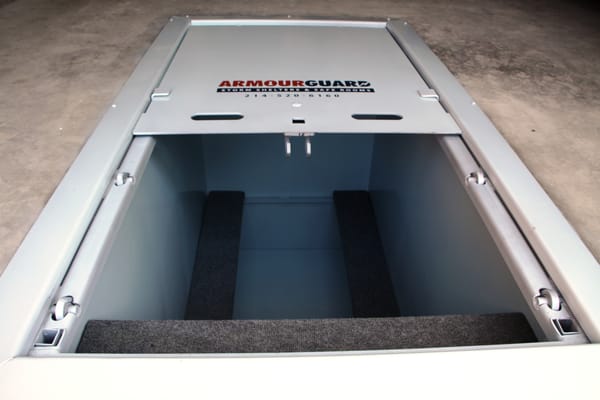 ArmourGuard SteelGuard IG 3' x 6' storm shelter installed in McKinney, Texas