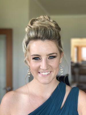 Updo for brides maid