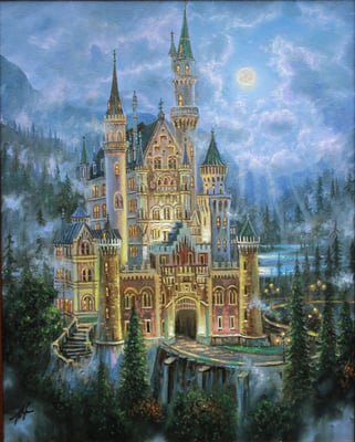 Moonlit Castle by Robert Finale