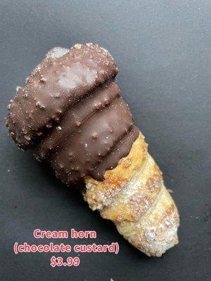 cream horn $3.99. Very sweet