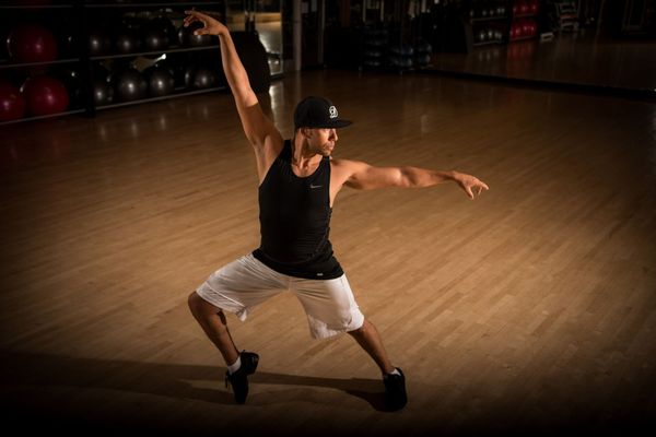 Dance instructor posing