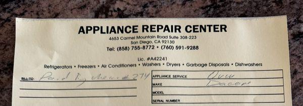 ARC Appliance Repair Center