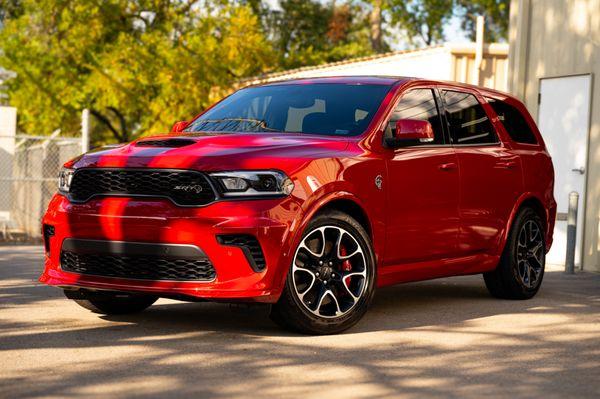 Front end PPF installation for this Durango Hellcat.