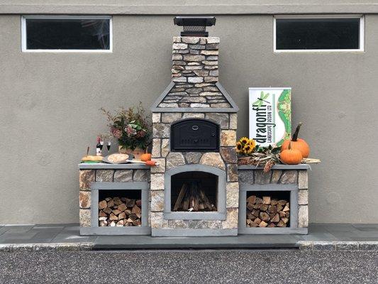 2in1 Pizza Oven Fireplace