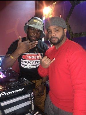 DJ'ing on the local scene in Harlem, New York