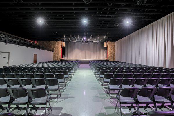 Theatrical seating in Landis Hall