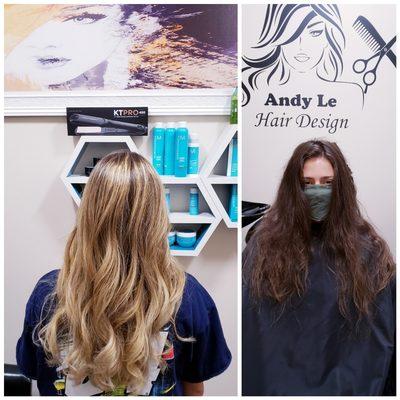 Balayage Ombre Asian Hair.