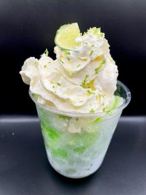 Lime shaved ice