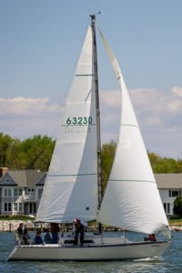 Vivace crew preparing for Wednesday race at Pirates Cove, Galesville, MD