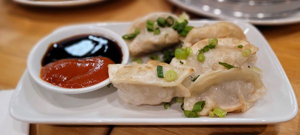 pan fried pork dumpling