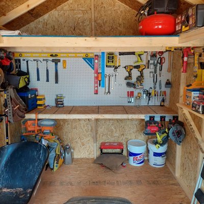 Home Built Shed with all my tools!