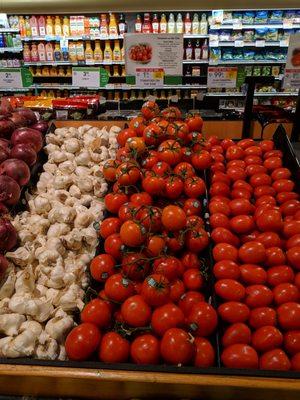 Tomatoes on the vine are $1.78/lb.